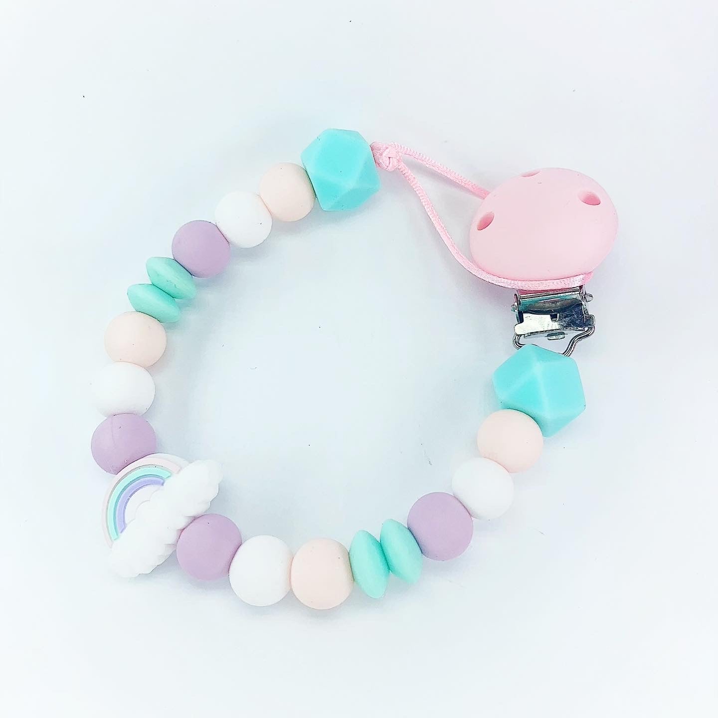 Rainbow Cloud Pacifier Chain