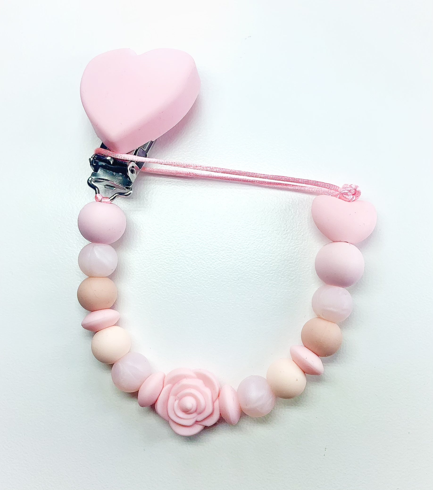 Rose Pearl Pacifier Chain