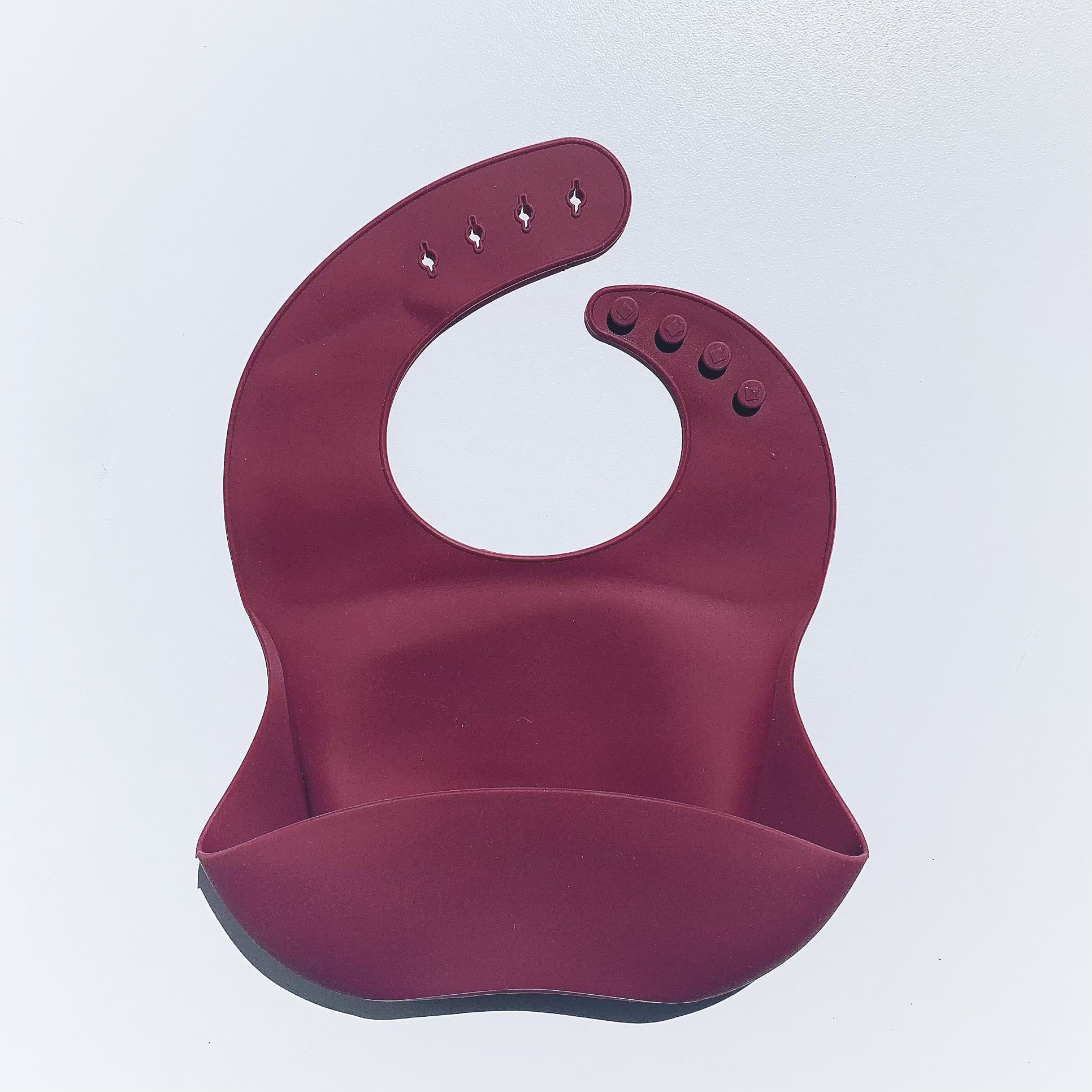 Non-Printed Silicone Bucket Bibs