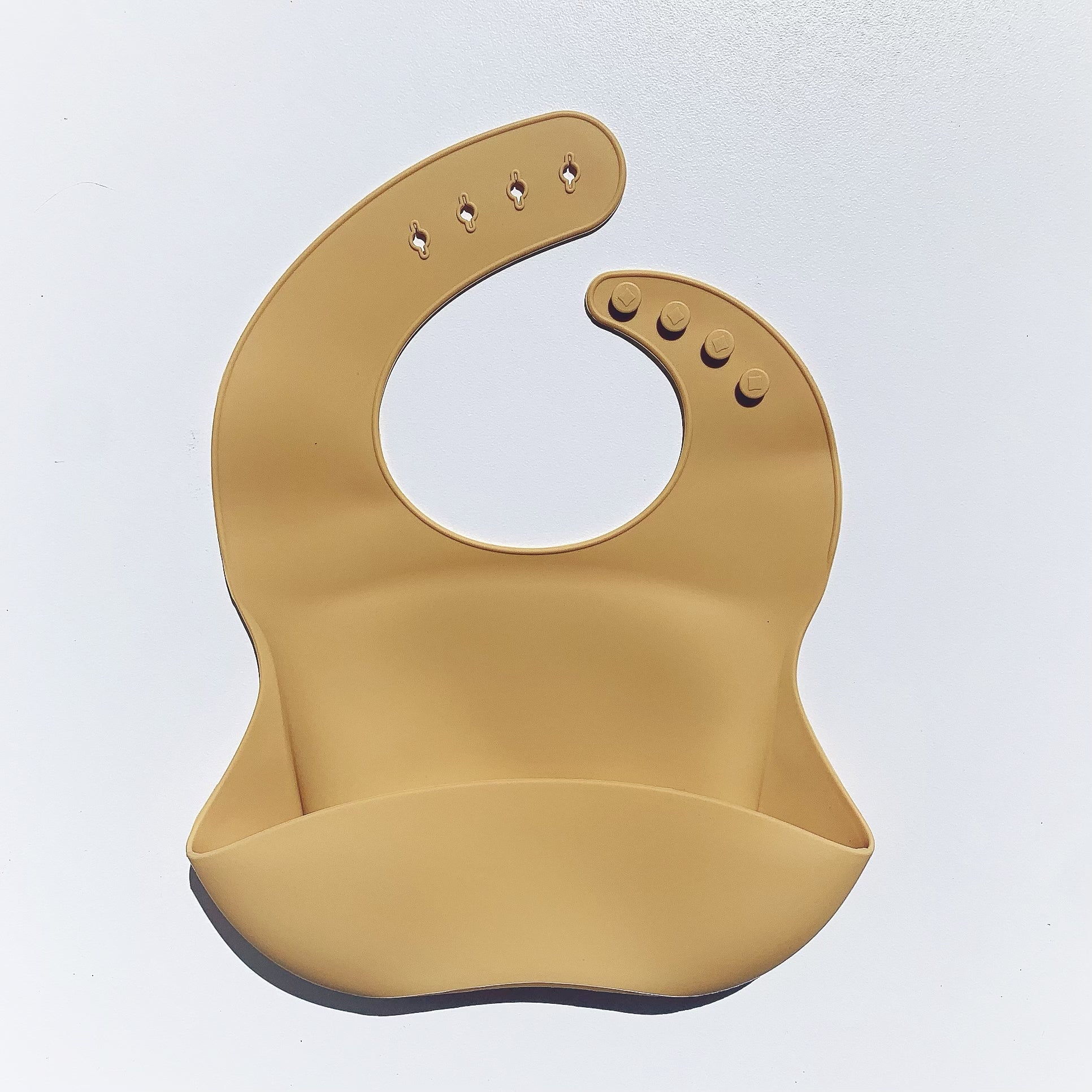 Non-Printed Silicone Bucket Bibs