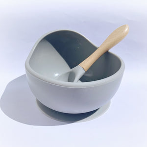 Silicone bowl & spoon set