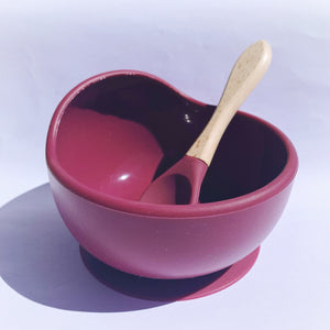 Silicone bowl & spoon set