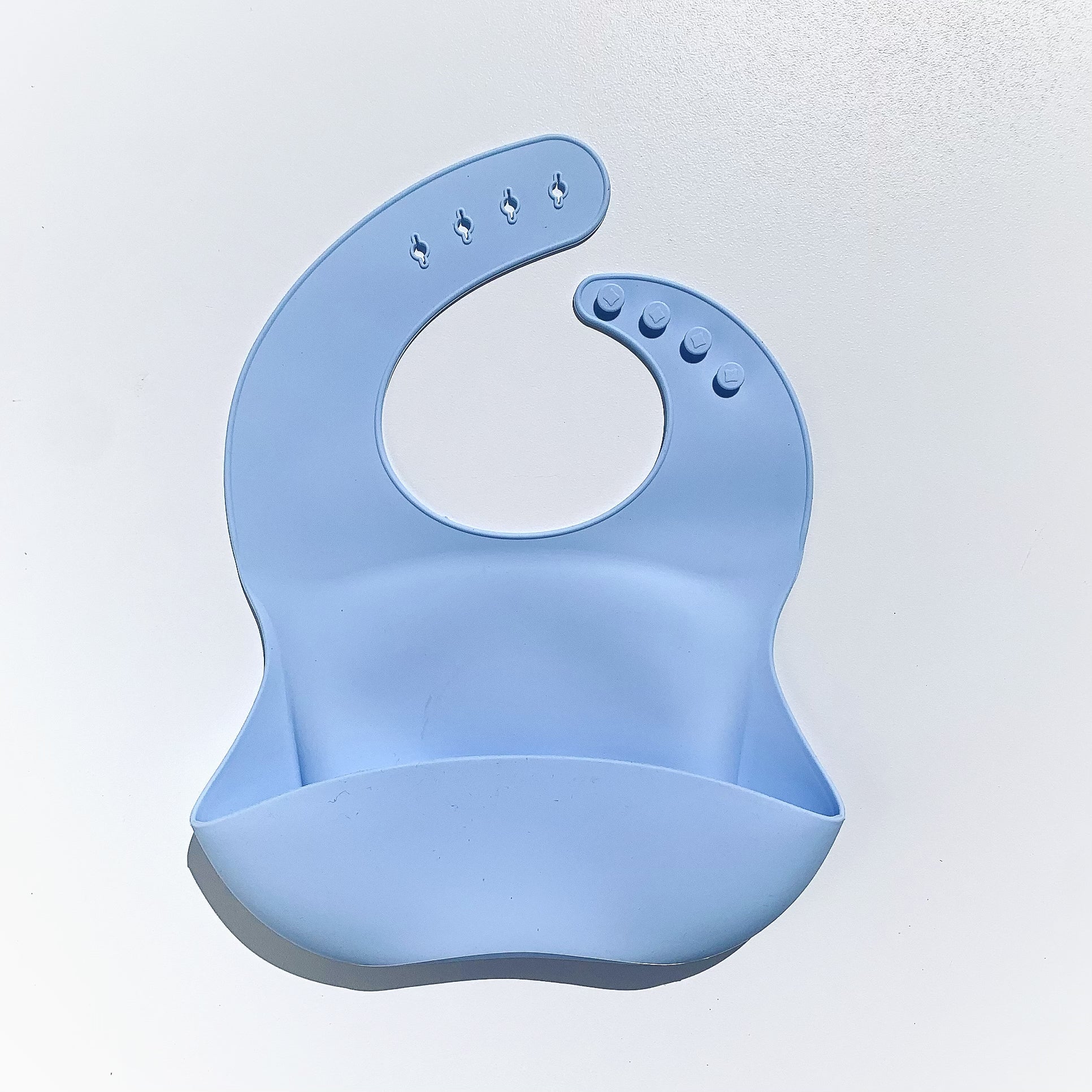 Non-Printed Silicone Bucket Bibs