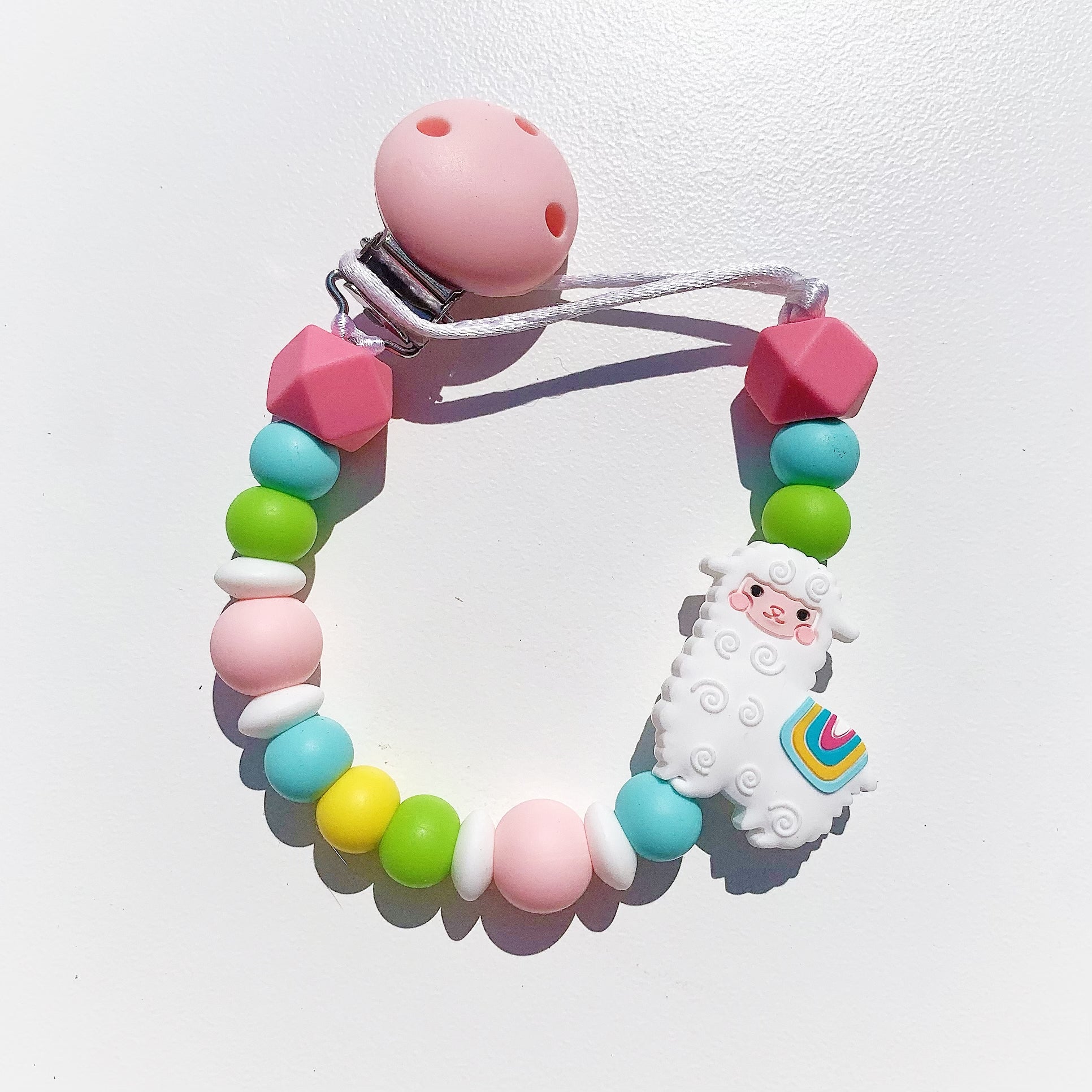 Alpaca Theme Pacifier chain