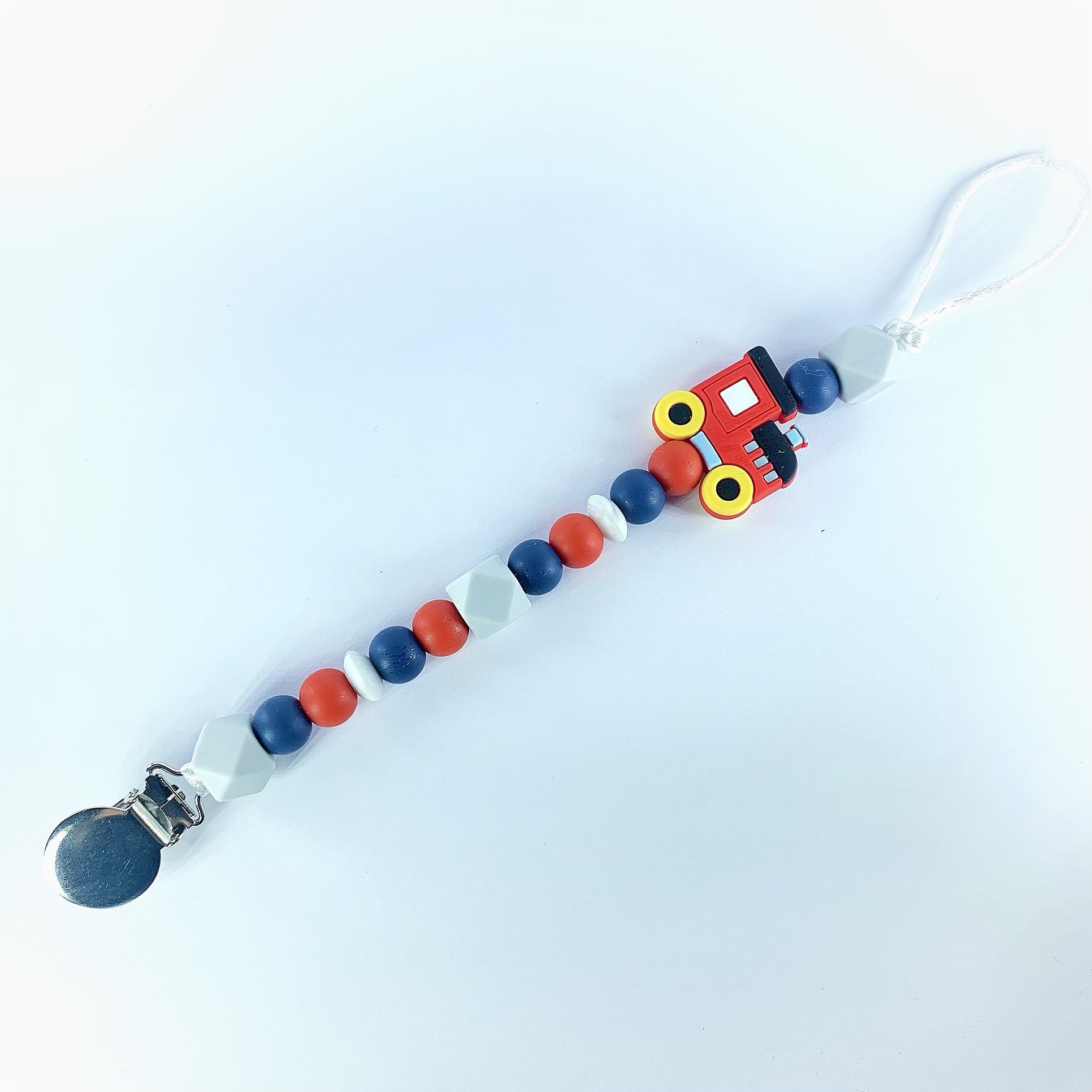 Red Train Pacifier Chain