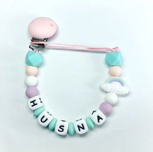 Rainbow Cloud Pacifier Chain