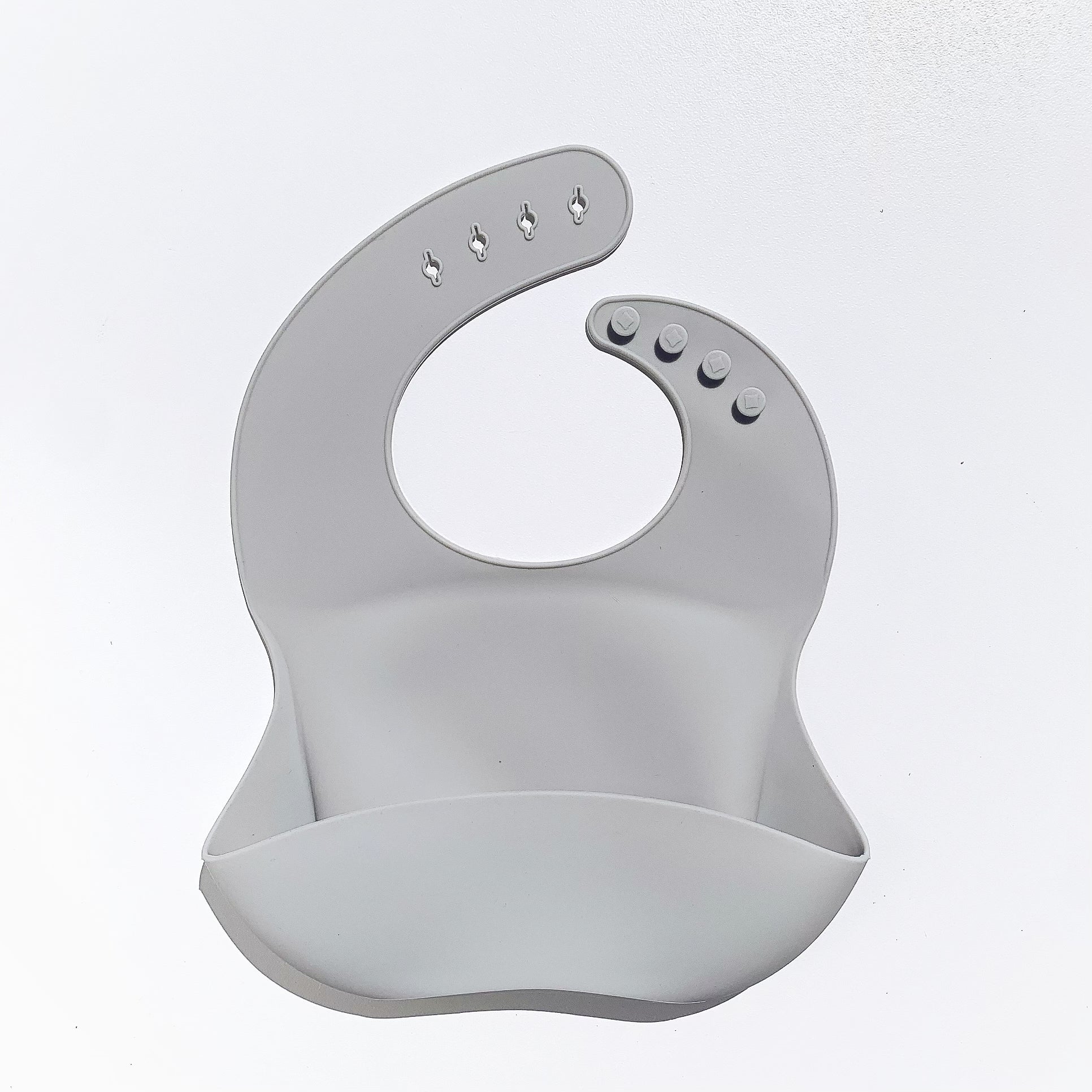 Non-Printed Silicone Bucket Bibs