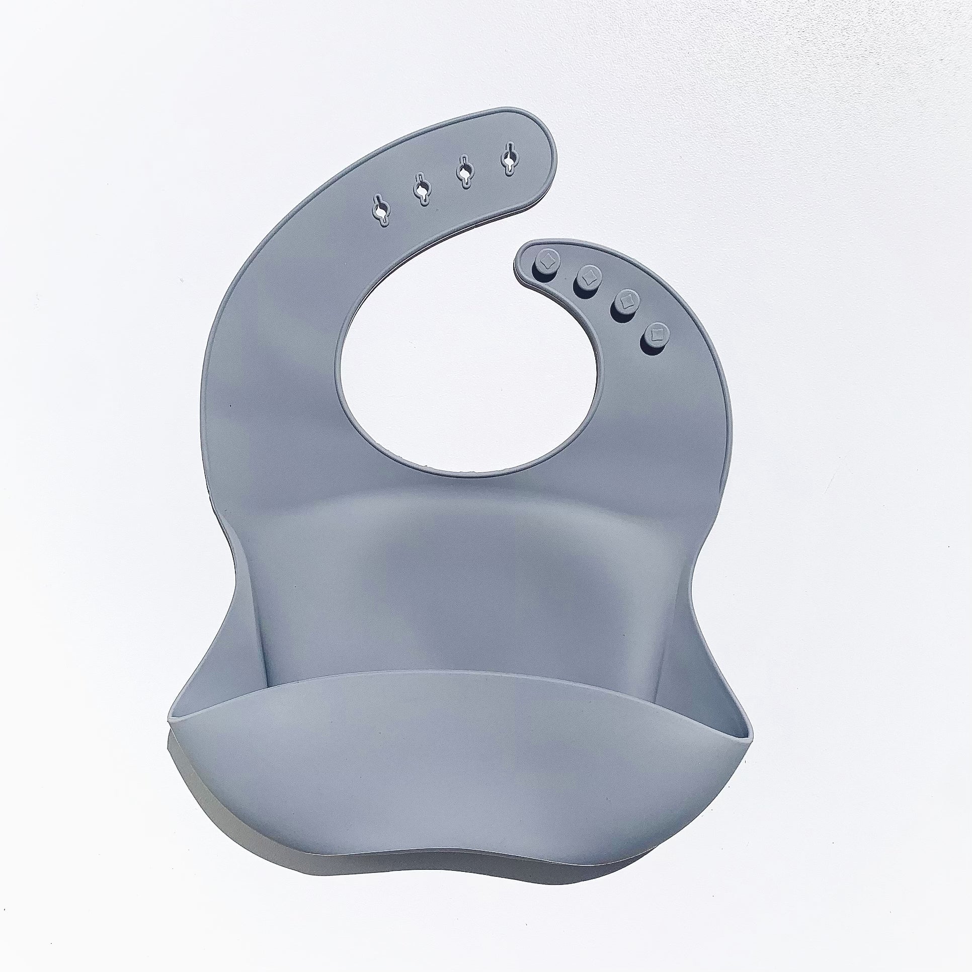 Non-Printed Silicone Bucket Bibs