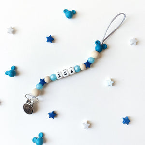 Midi Sand & Biscay Mickey Pacifier chain